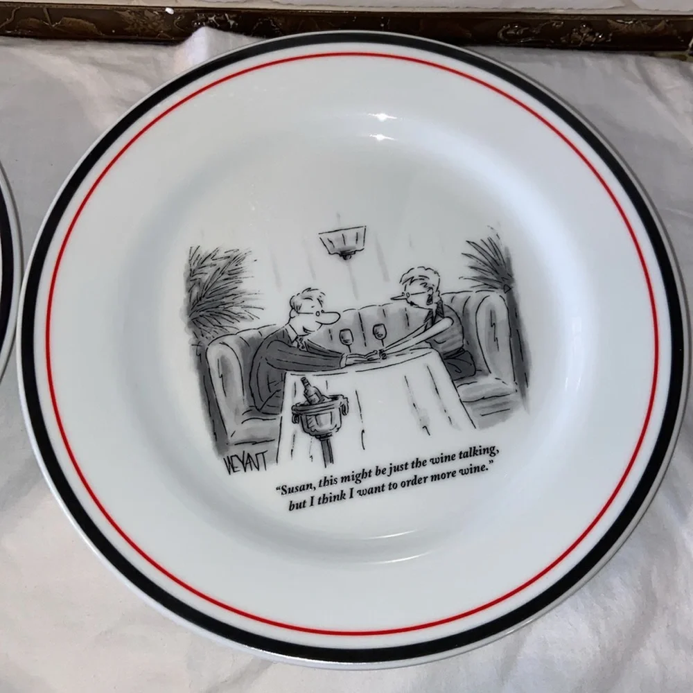 NWOB RESTORATION HARDWARE The New Yorker Small Dessert Cheese Plates